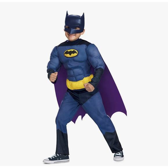 Batman Bat Wheels Boys Halloween Costume NEW Size 6 Super hero - Picture 1 of 3